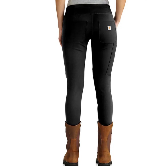 Carhartt 102482 - Women's Force® Utility Knit Pant Black size X-small Tall NWT - Picture 2 of 11